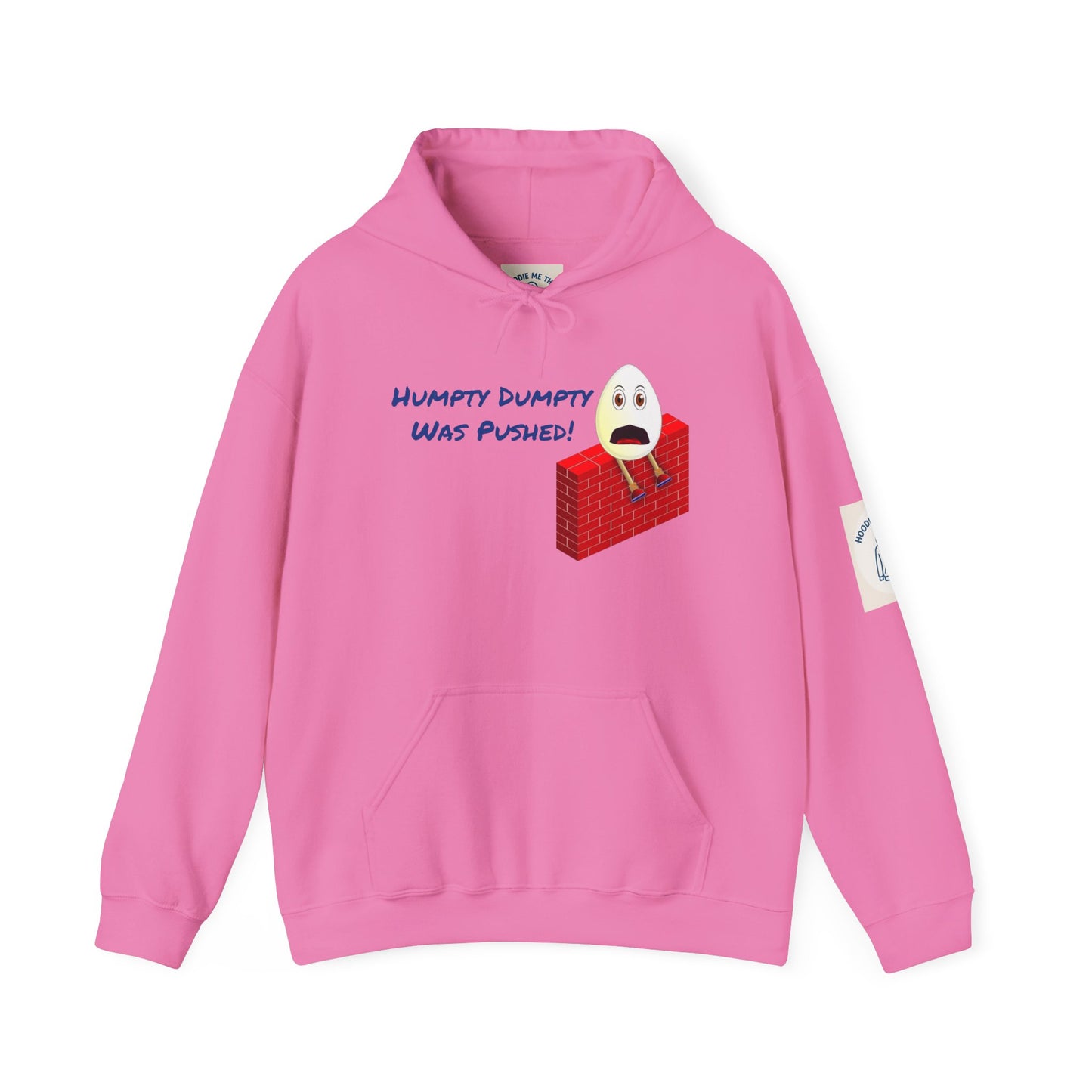 Humpty Dumpty Was Pushed! - Unisex Heavy Blend Hooded Sweatshirt. Stay Warm in Cozy in Winter Classrooms [...]