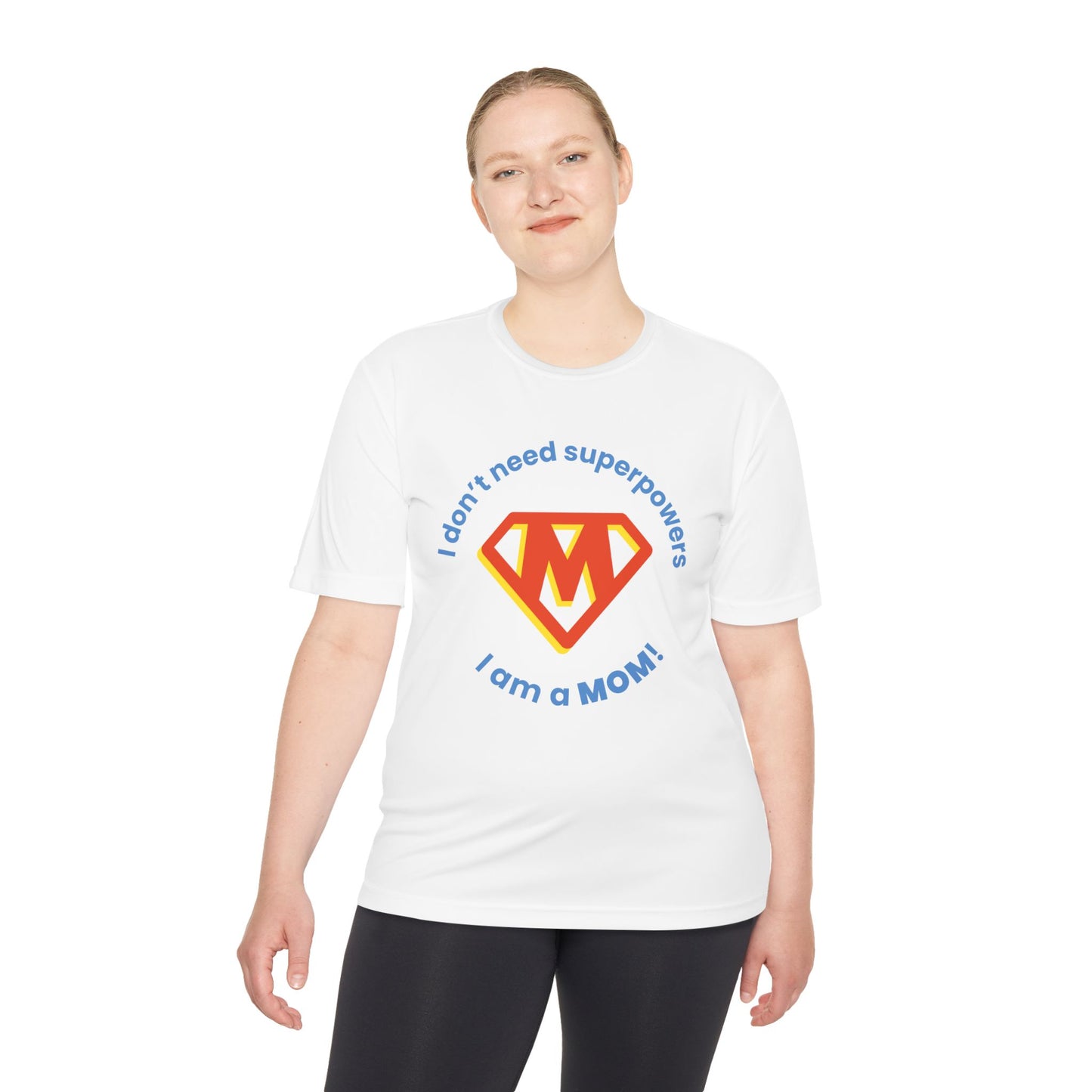 Super Mom - Moisture Wicking Tee, Perfect Gift for Mothers Day, Funny Mom T-Shirt, Active Lifestyle Tee, Parenting Shirt, Sporty Mom Apparel