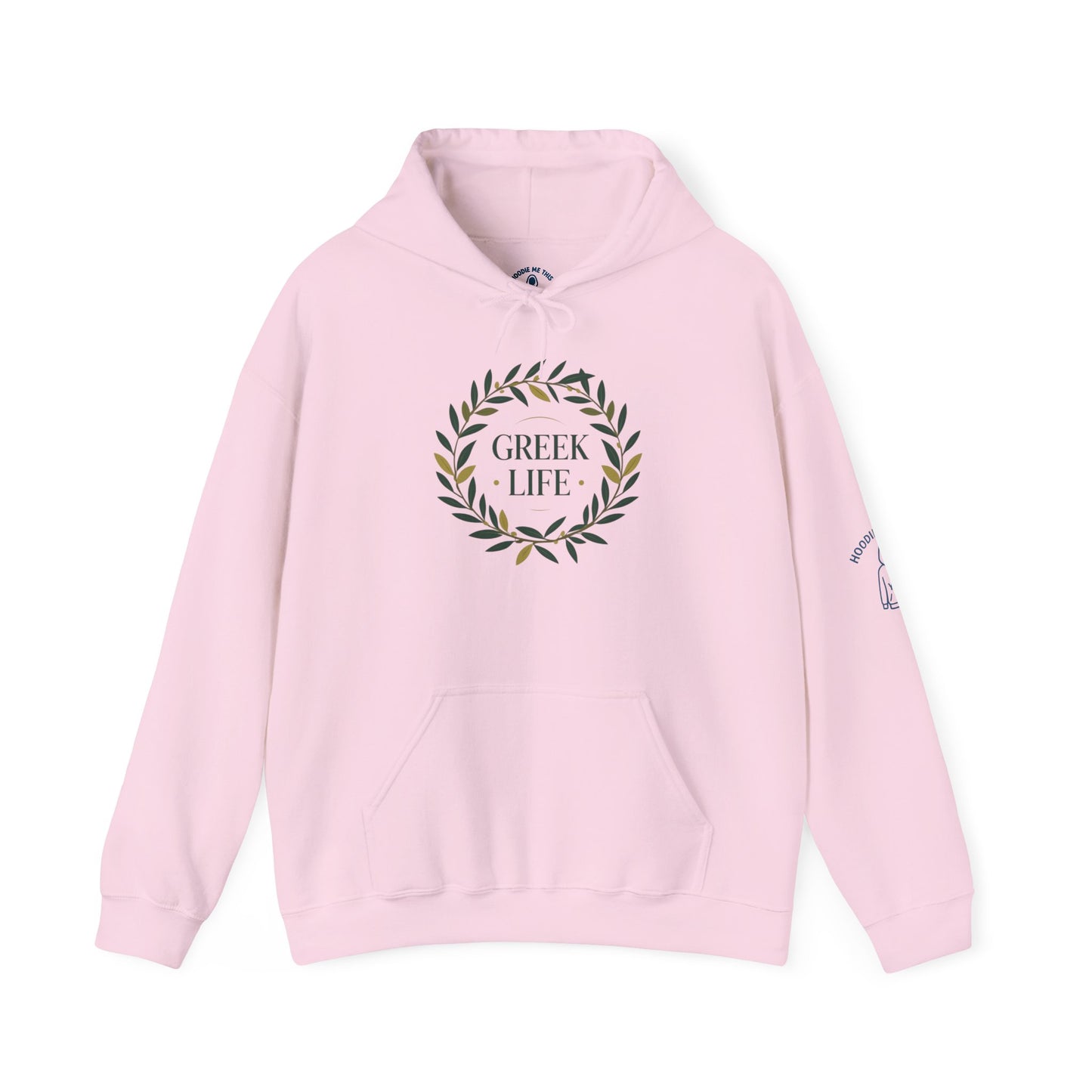 GREEK LIFE - Unisex Heavy Blend Hooded Sweatshirt. Stay Warm in Cozy in Winter Classrooms & Wear your Greek Pride! [...]