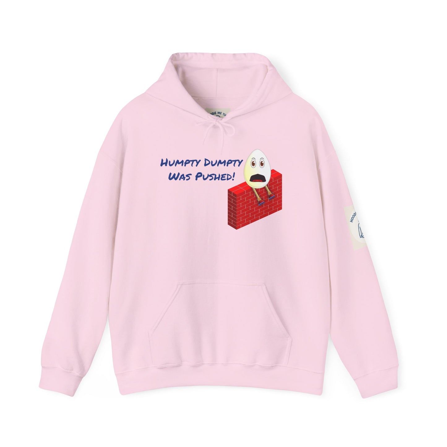 Humpty Dumpty Was Pushed! - Unisex Heavy Blend Hooded Sweatshirt. Stay Warm in Cozy in Winter Classrooms [...]