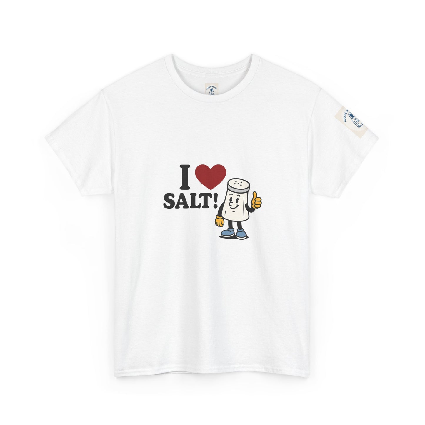 I ❤️ SALT! - Unisex Heavy Cotton Tee, Vintage Style Tee, Casual Wear, Summer Essentials, Gift for Salt Lovers