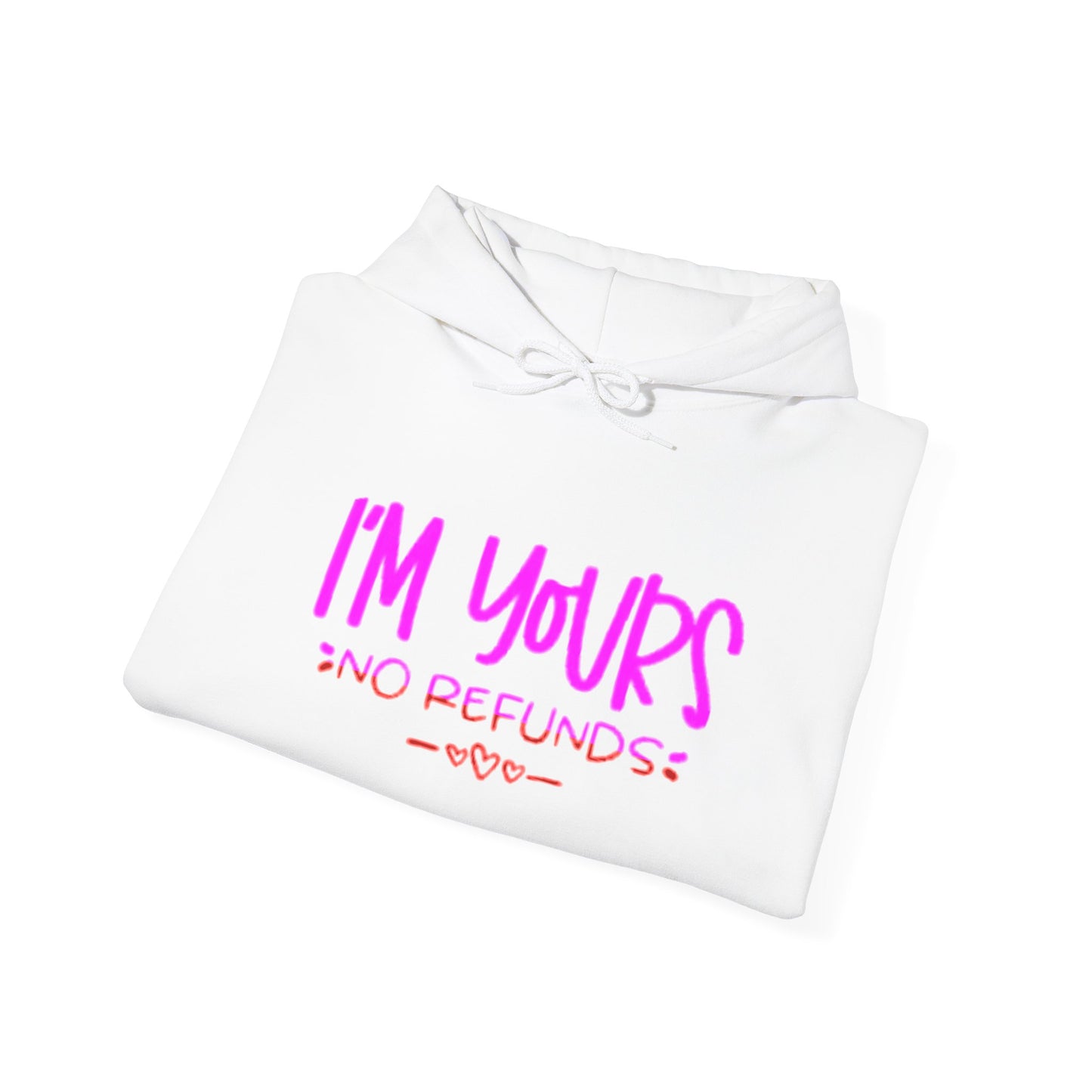 I’M YOURS NO REFUNDS - Unisex Heavy Blend Hooded Sweatshirt. Stay Warm in Cozy in Winter Classrooms [...]