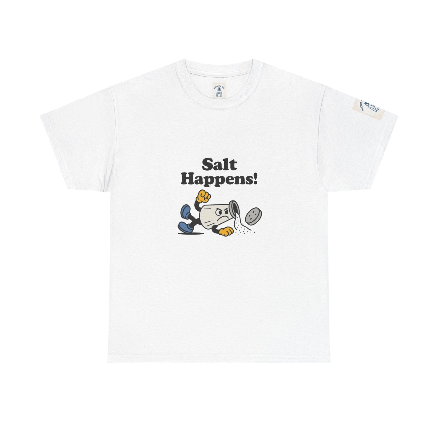 Salt Happens - Unisex Heavy Cotton Tee, Vintage Style Tee, Casual Wear, Summer Essentials, Gift for Florida Lovers