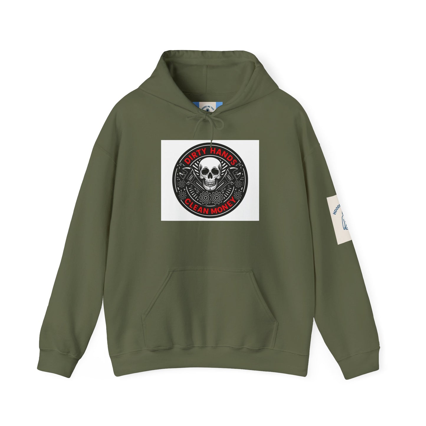DIRTY HANDS CLEAN MONEY Hoodie- Unisex Heavy Blend™ Hooded Sweatshirt
