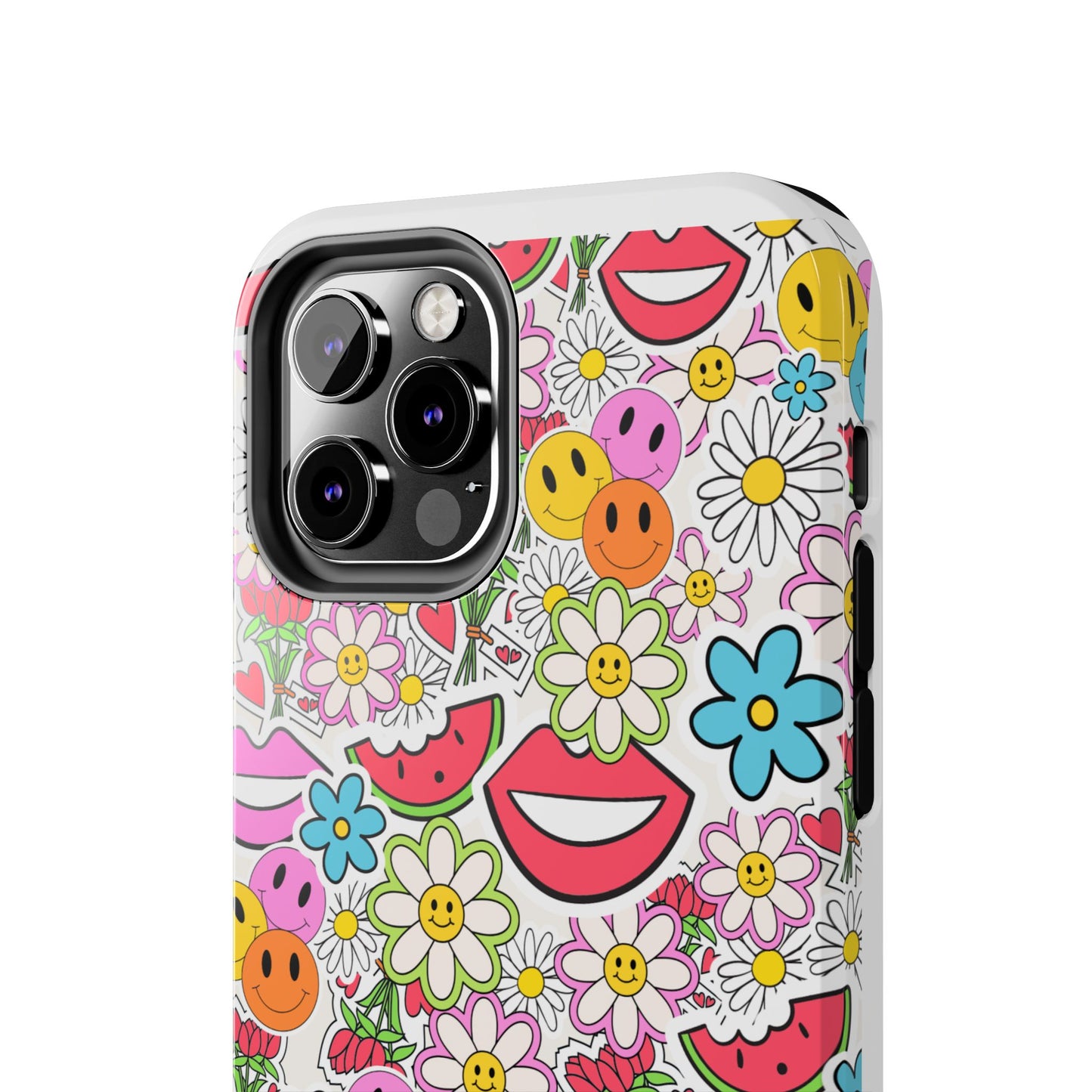 Retro Multi Color - Tough iPhone Cases - Choose your Size