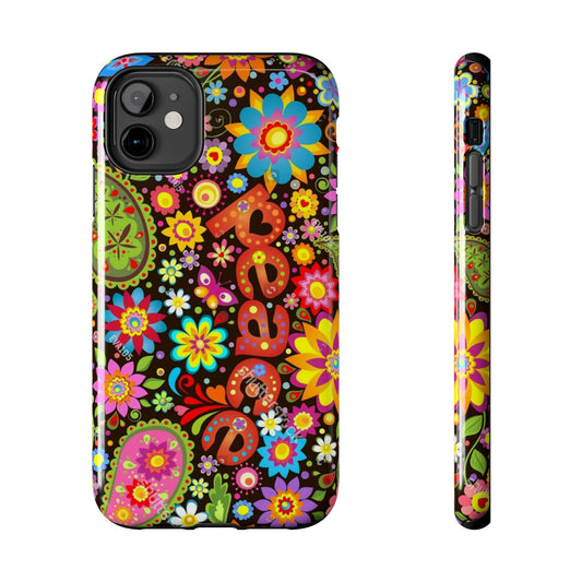 RETRO - PEACE - Tough iPhone Cases - Choose your Model & Size