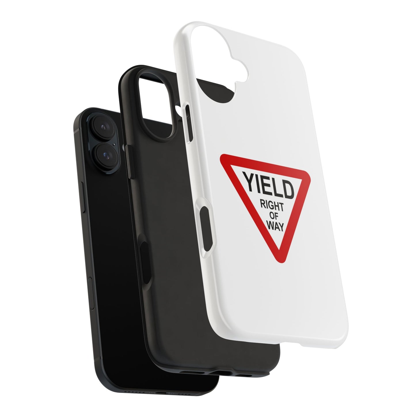 YIELD Right of Way - Tough iPhone Cases - Choose your Size
