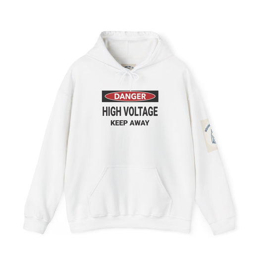 Danger High Voltage Keep Away - Unisex Heavy Blend Hooded Sweatshirt, Police Support Apparel, Law Enforcement Gear, Gift for First Responders, [...]