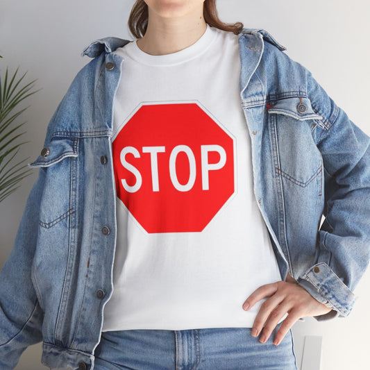 Stop Sign - Unisex Heavy Cotton Tee
