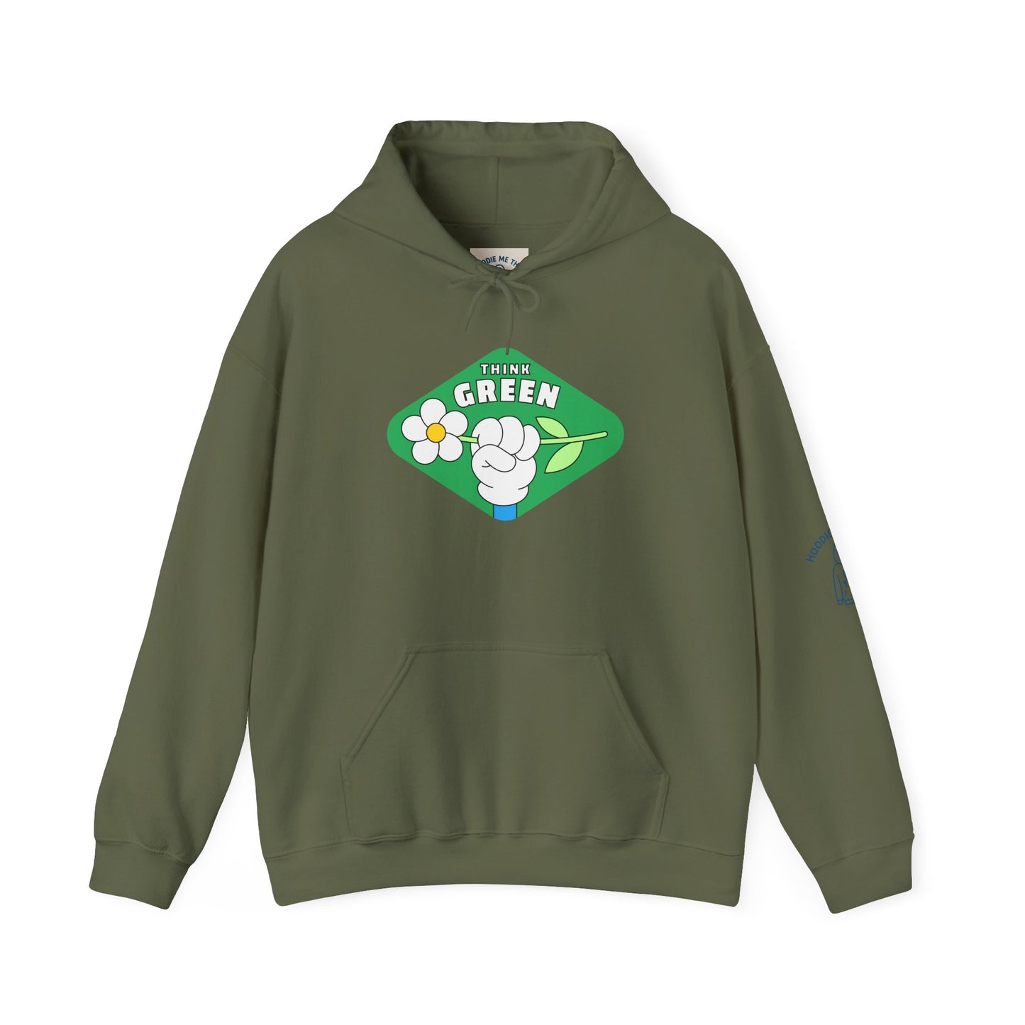 THINK GREEN - Unisex Heavy Blend Hooded Sweatshirt. Stay Warm in Cozy in Winter Classrooms [...]